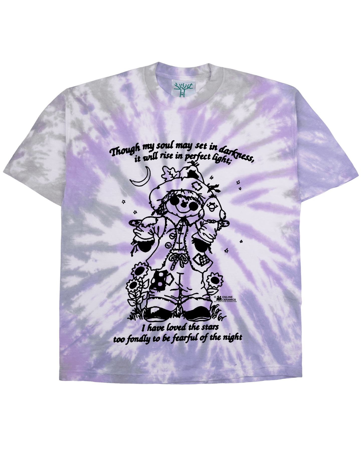 I Have Loved the Stars - Tie Dye Tee (Hand dyed at our studio in L.A.)