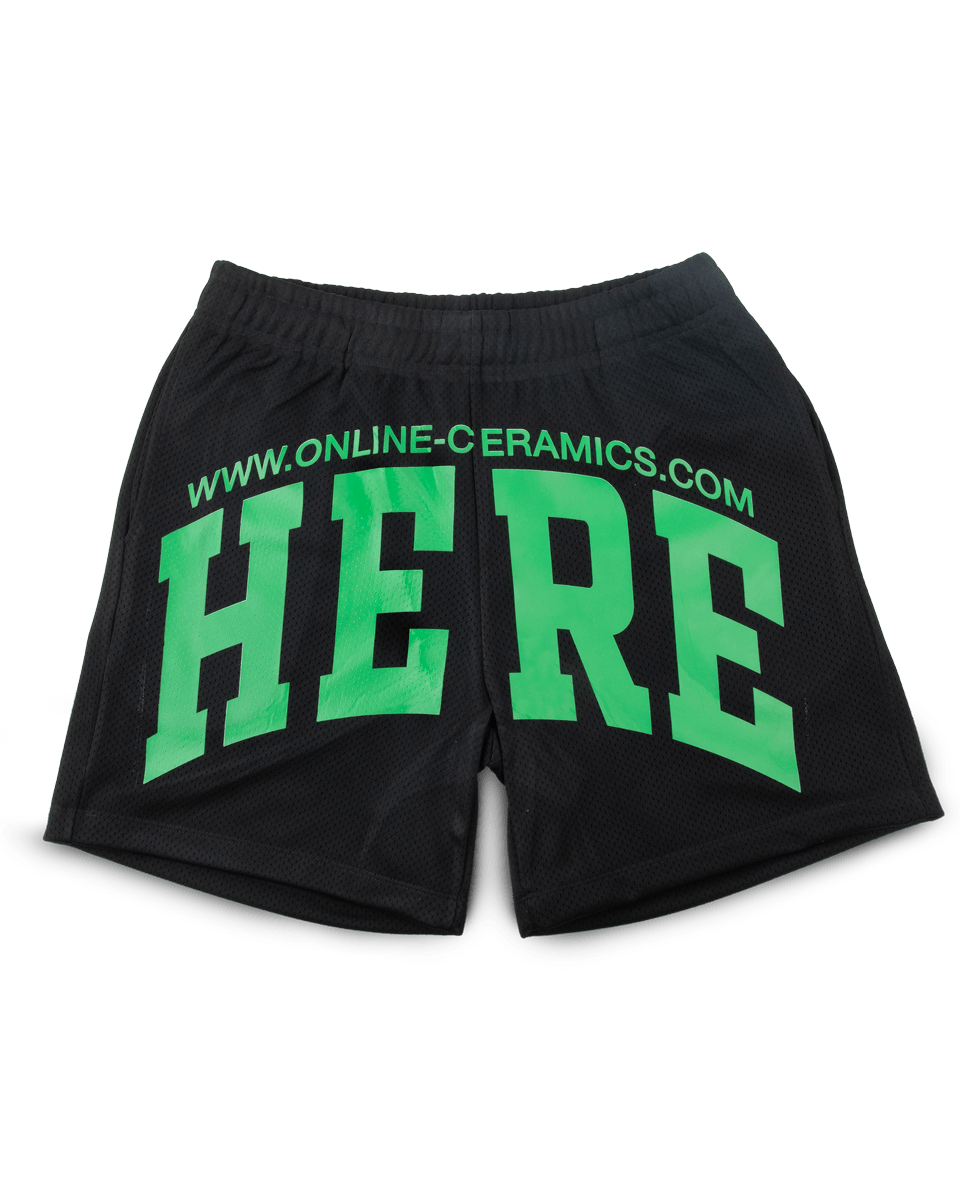Here - Black Mesh Shorts