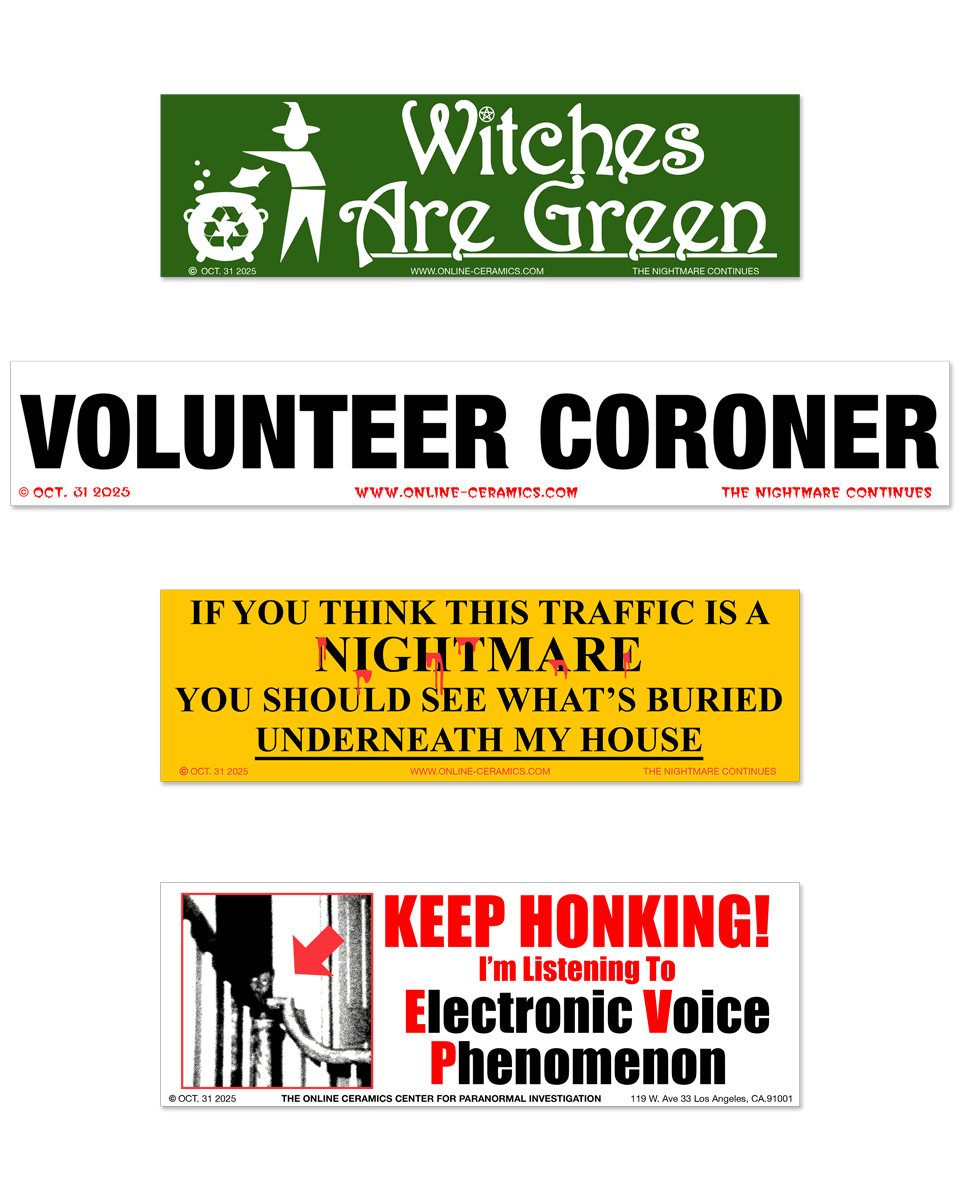 Spookytober 2025 - Bumper Stickers