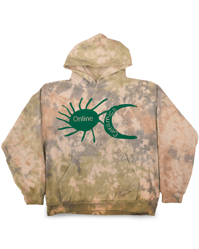 Sun and Moon Logo - Tie Dyed and Stonewashed Hoodie