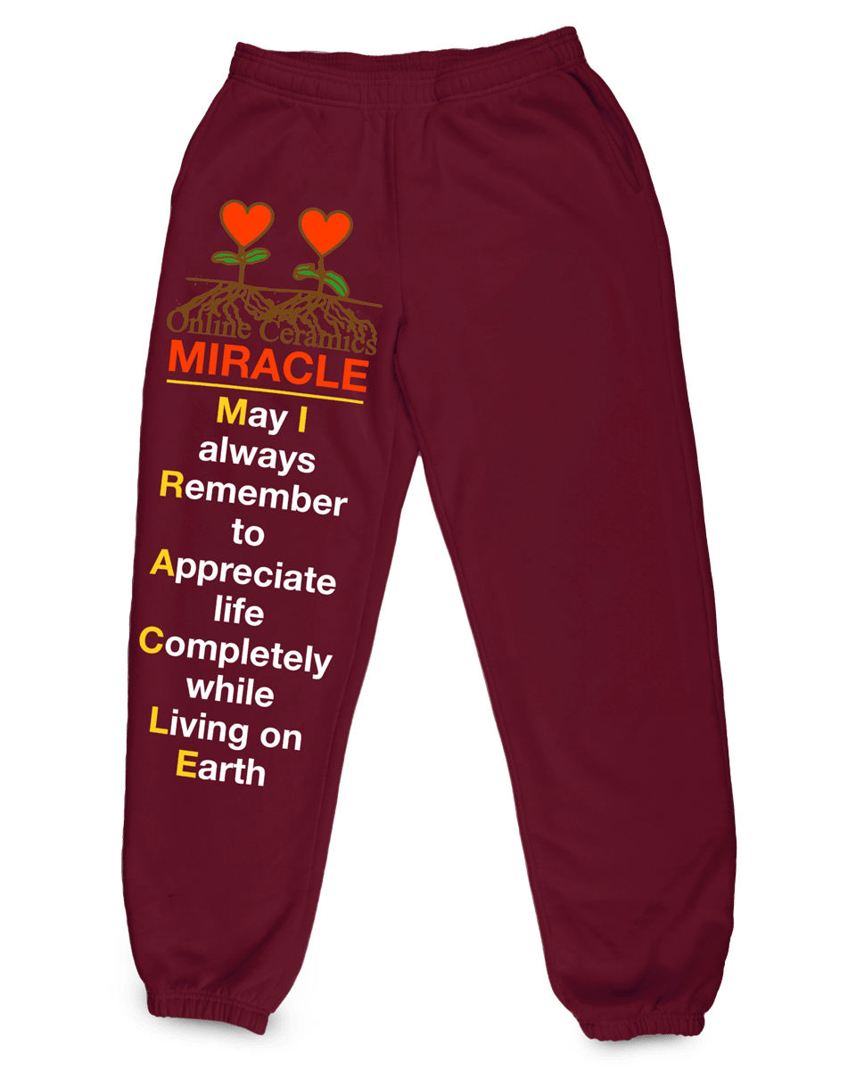 Miracle - Burgundy Sweatpants
