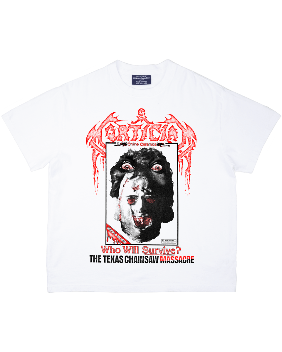 Who Will Survive? - White Tee – Online Ceramics