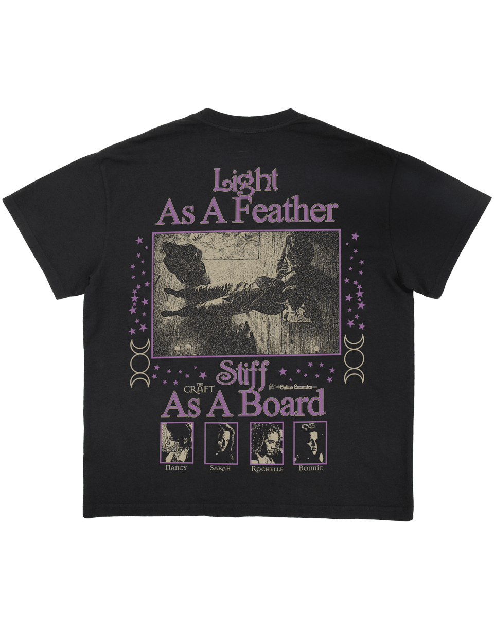 The Craft "Light As A Feather" - Off Black Tee