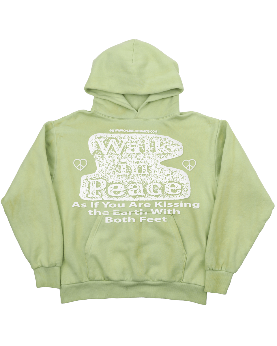 Walk in Peace - Hand Dip Dyed Hoodie