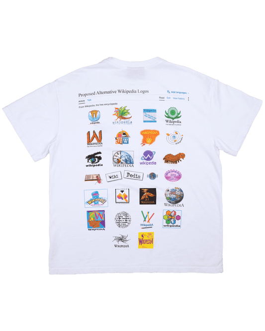 Proposed Alternative Wikipedia Logos - White Tee