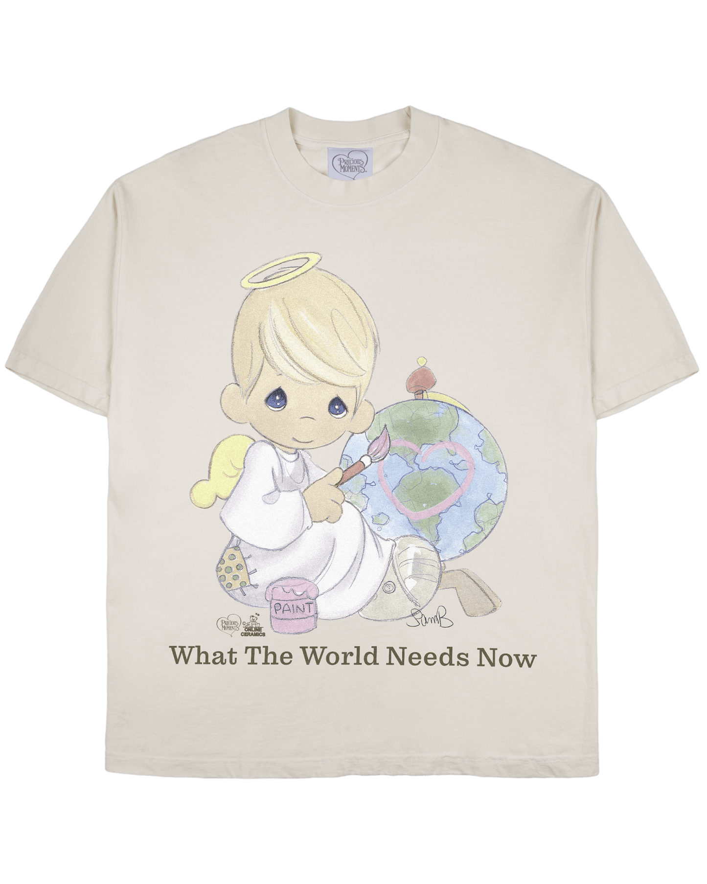 Precious Moments "What The World Needs Now" - Beige Tee