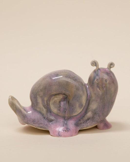 Happy Snail Ceramic - Handmade in L.A. by Michelle Song (approx. 3 x 3 inches)