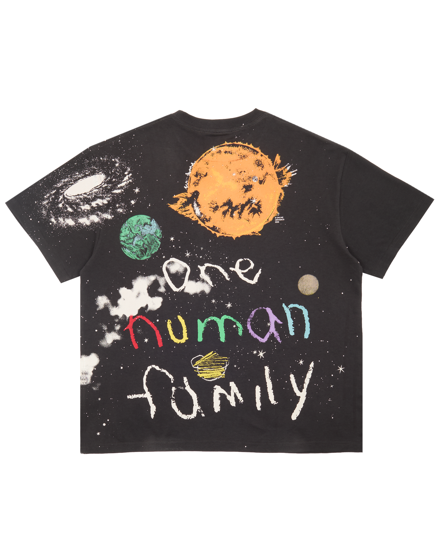 Galaxy Doodle - Off-Black Tee