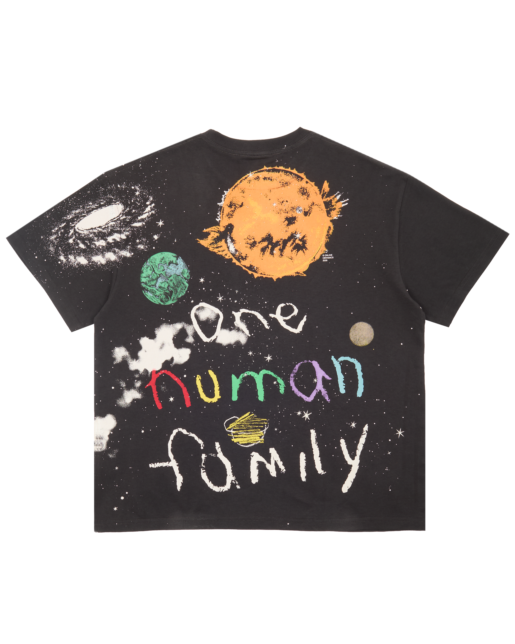 Galaxy Doodle - Off-Black Tee