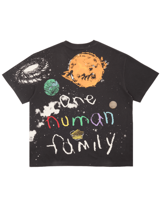 Galaxy Doodle - Off-Black Tee