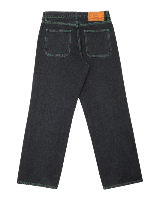Relaxed Leg Jeans - Coal Mine Black