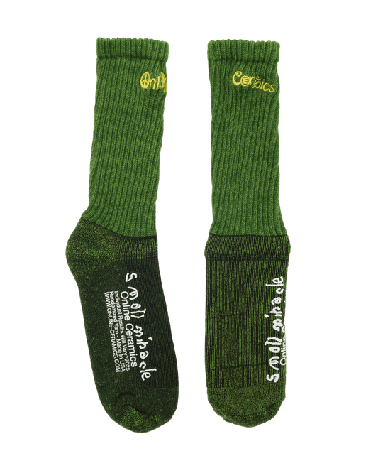 Green and Black "Matching" Socks