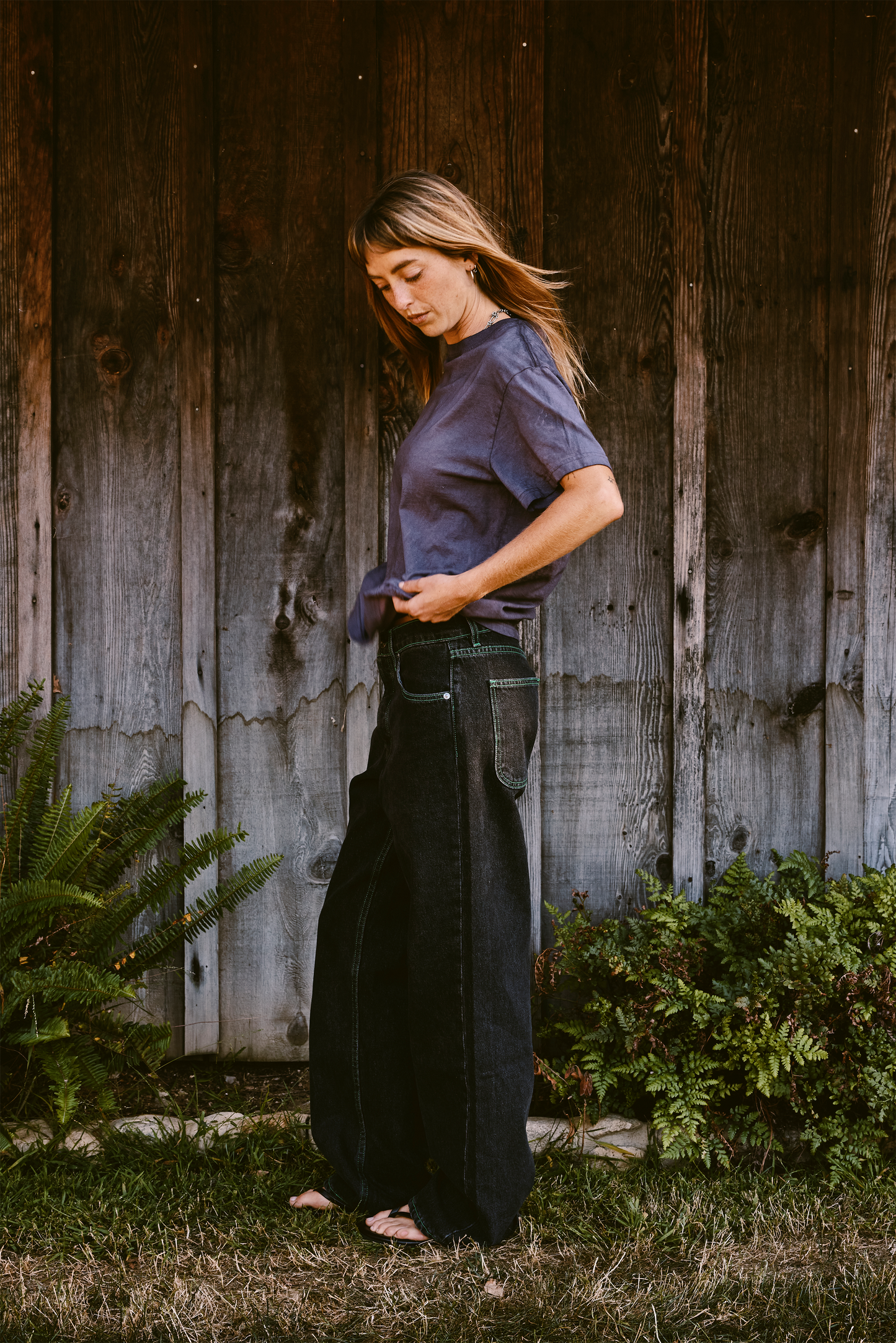 Relaxed Leg Jeans - Coal Mine Black