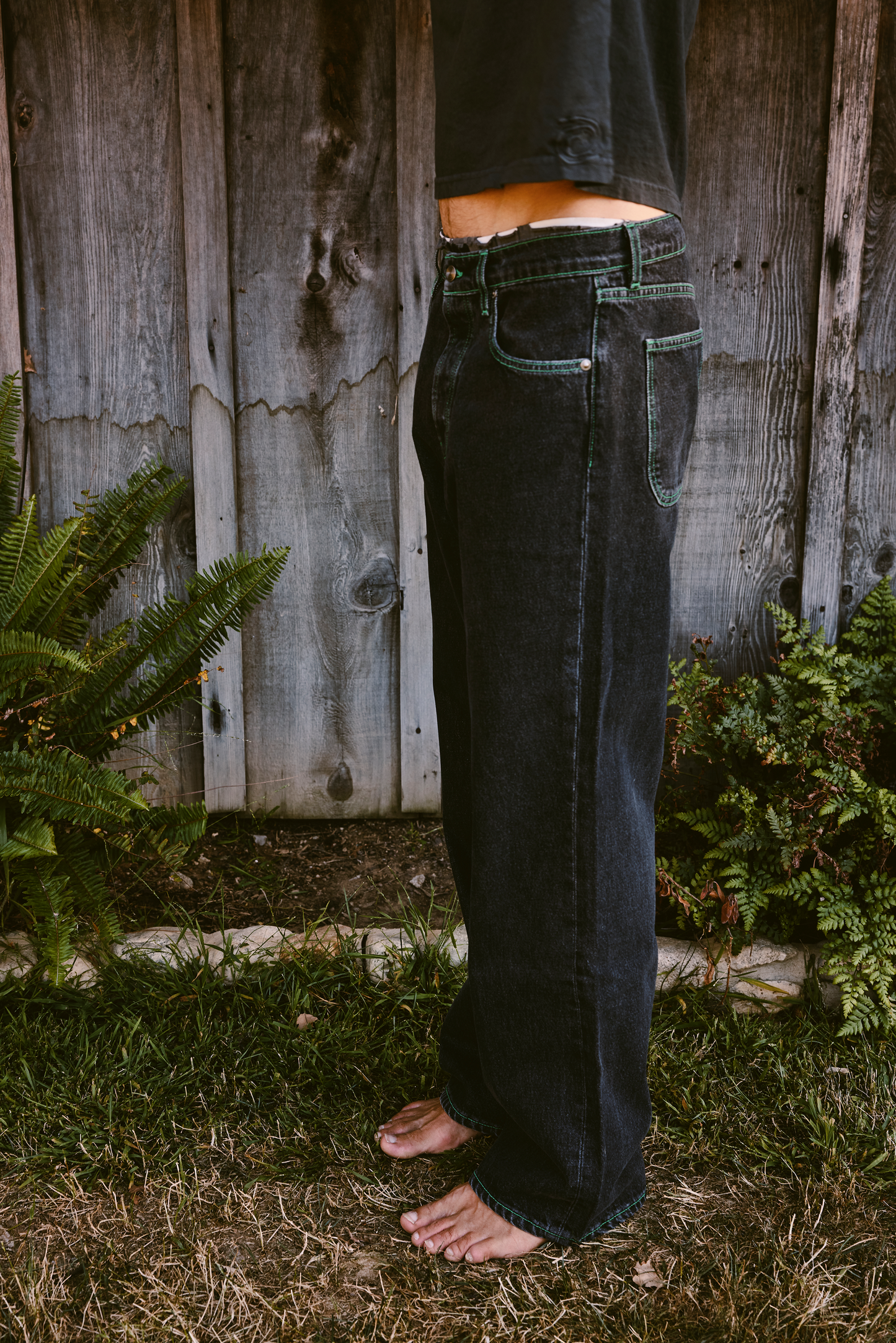 Relaxed Leg Jeans - Coal Mine Black
