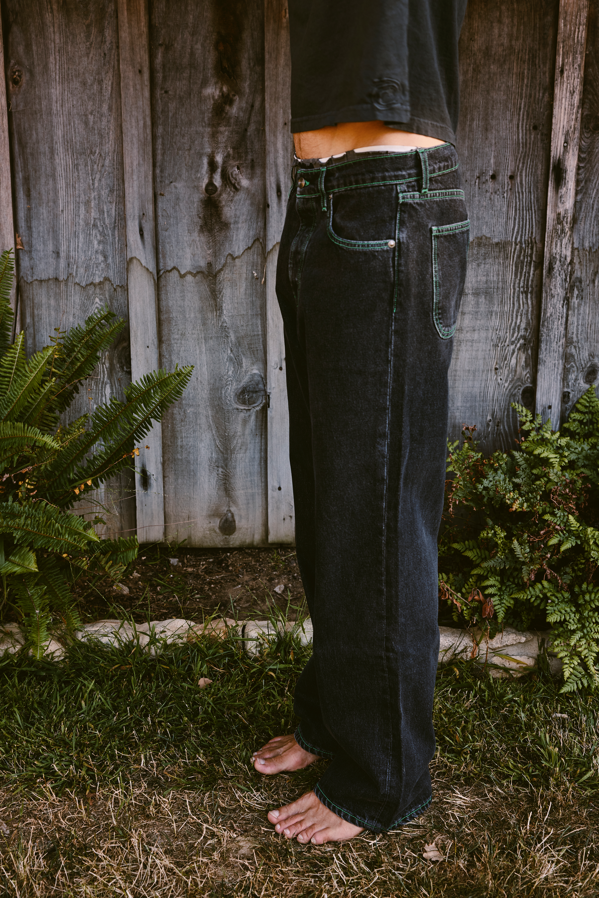 Relaxed Leg Jeans - Coal Mine Black