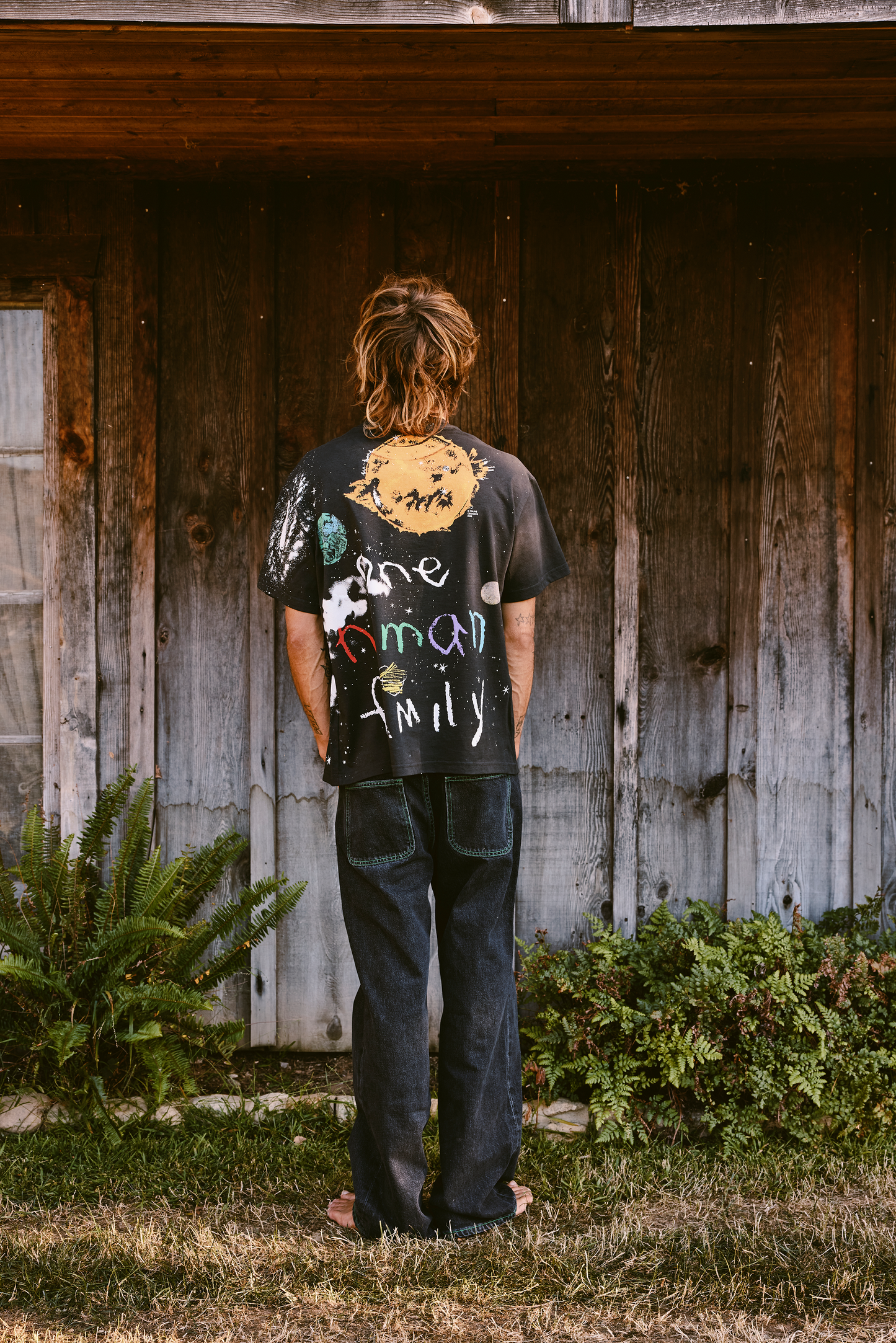 Galaxy Doodle - Off-Black Tee