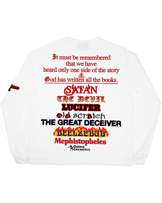An Apology To The Devil - White Long Sleeve
