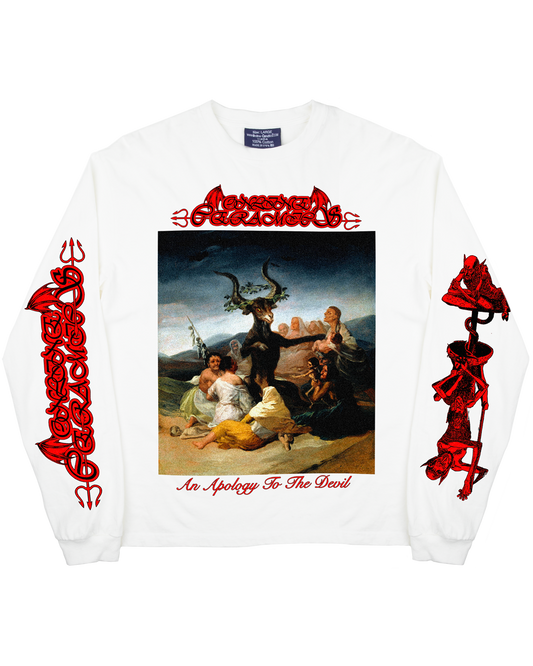 An Apology To The Devil - White Long Sleeve