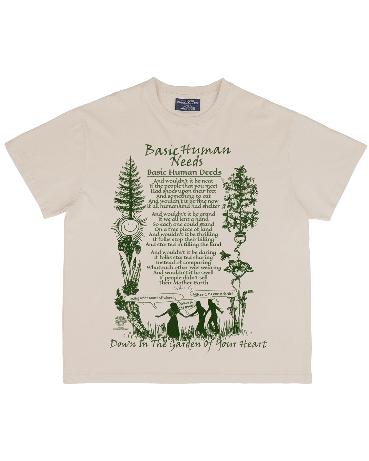 Basic Human Needs - Beige Tee