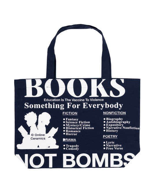Books Not Bombs - Navy Tote