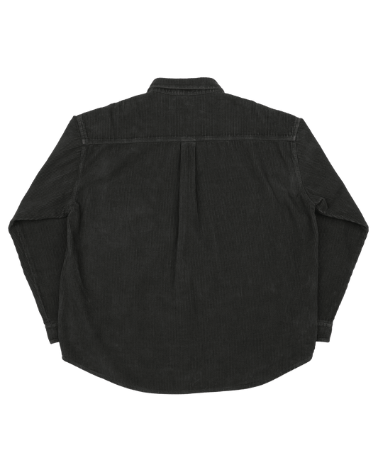 Poem Corduroy Shirt - Darkest Forest Floor Green