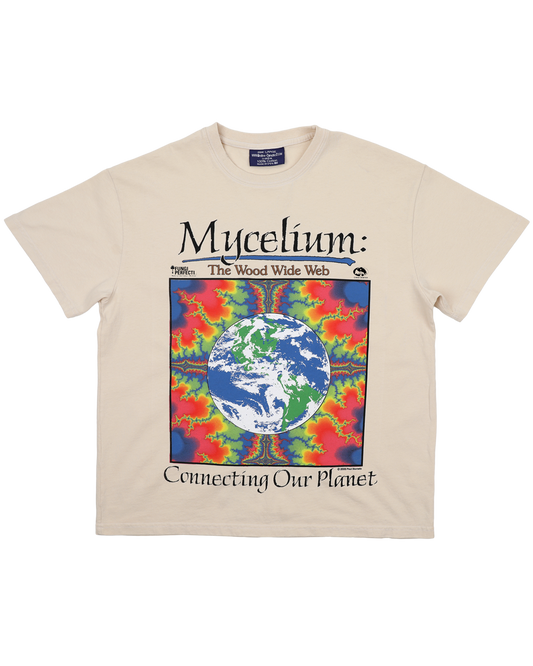 Wood Wide Web - Cream Tee