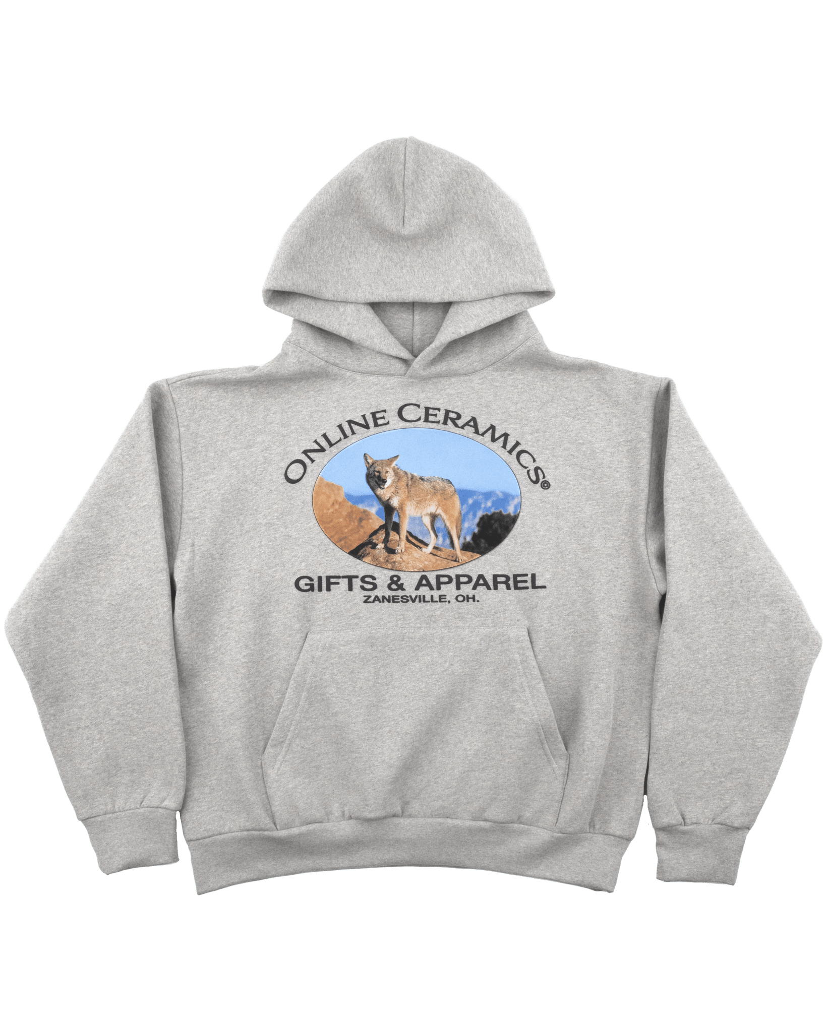 online ceramics パーカー　Sサイズ Coyote Hoodie - Dark Heather Grey Hoodie – Online Ceramics