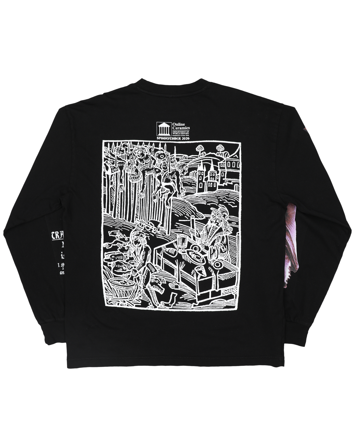 House of Draculesti - Black Long Sleeve Tee