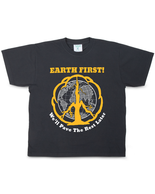 Pave The Planet - Off Black Tee