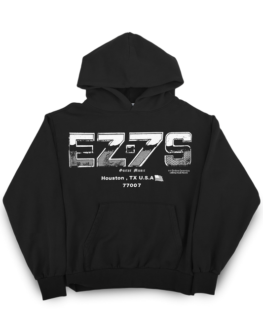 Easy Sevens "Coastal Chrome" Logo - Black Hoodie