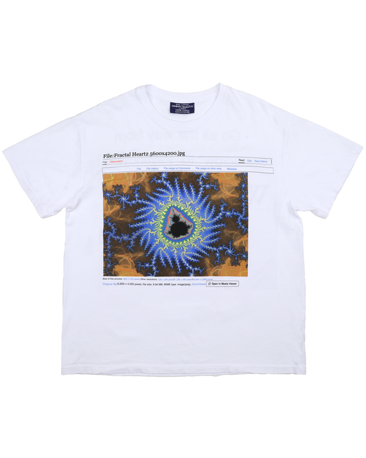 The Fractal Heart2 - White Tee
