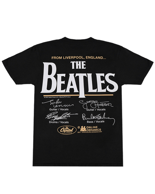 The Beatles "Portrait Tee" - Black Tee