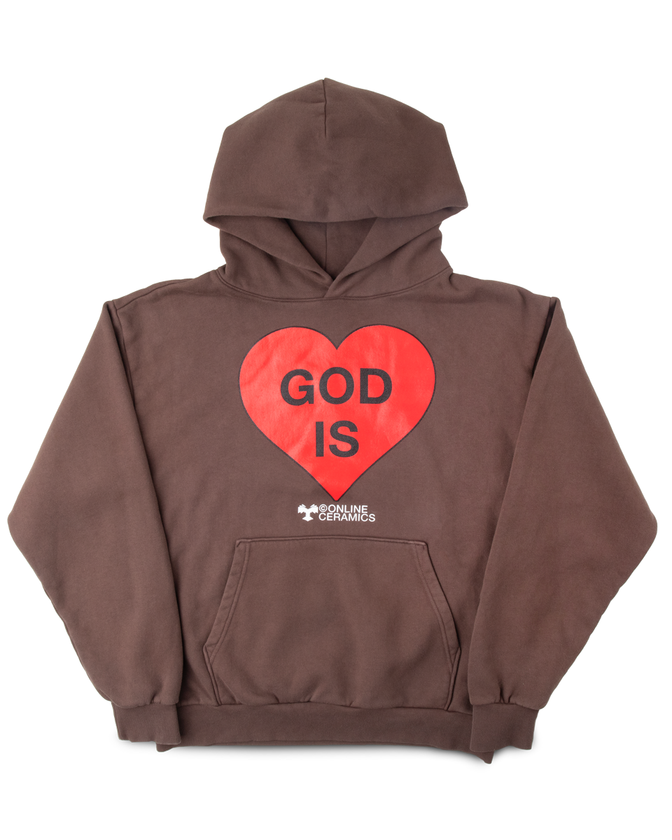 God Is Love - Brown Hoodie