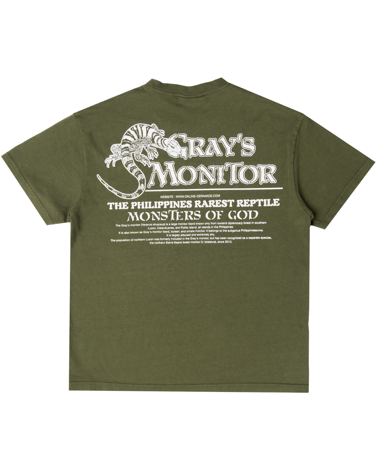 Gray's Monitor - Moss Tee