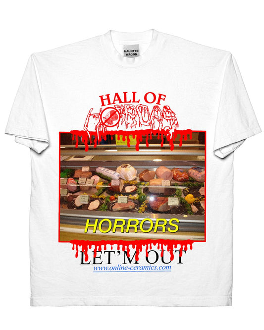 Hall of Horrors - White Tee