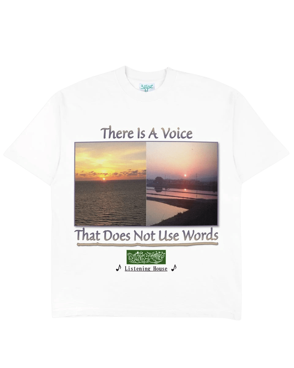 Listen - White Tee