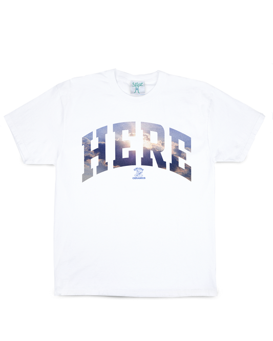 Here Sky - White Tee