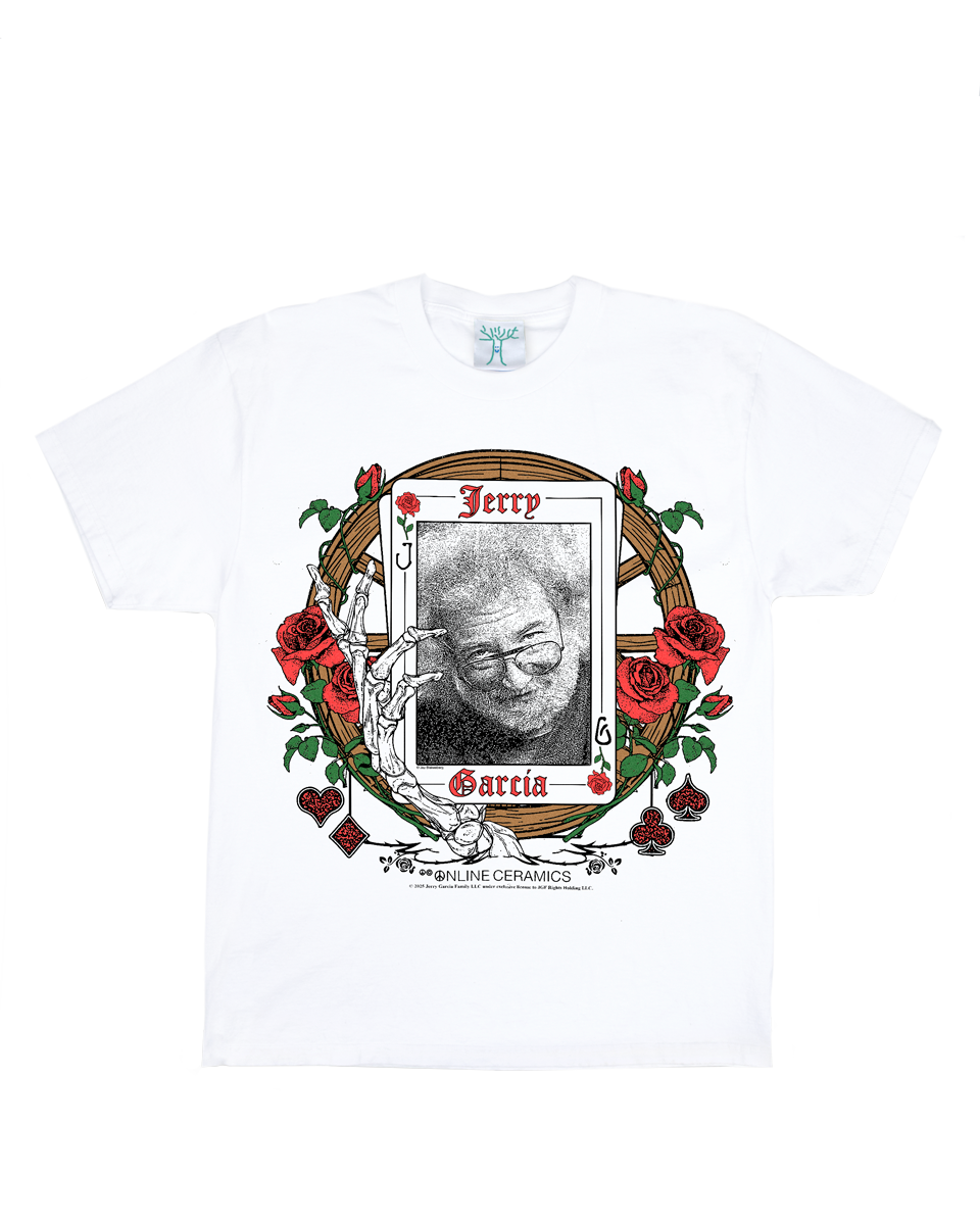 Jerry Garcia "The Wheel" - White Tee
