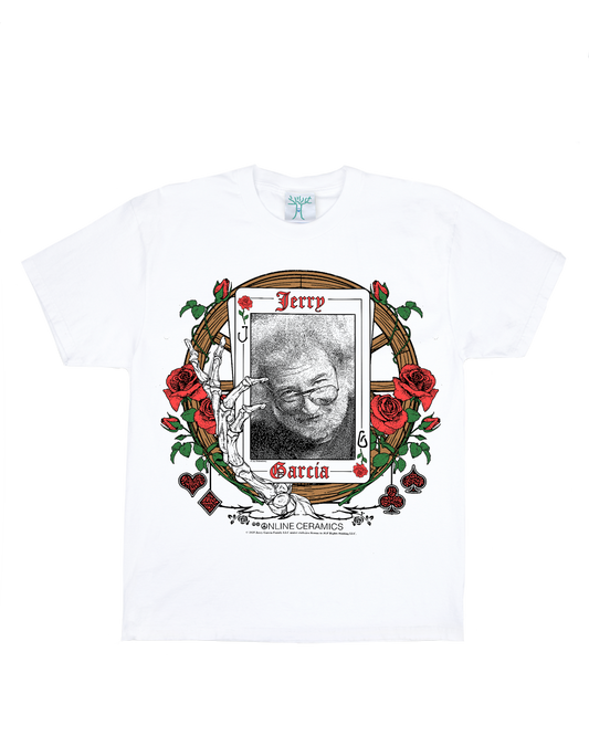 Jerry Garcia "The Wheel" - White Tee