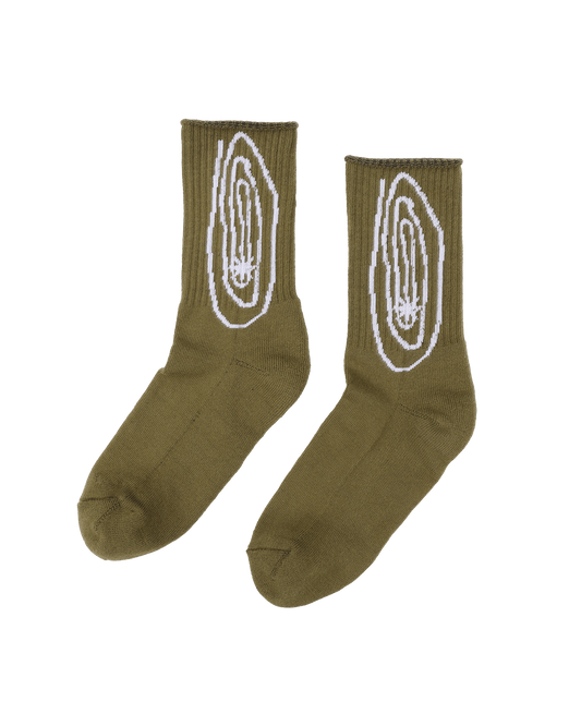 Shooting Star 2 - Olive Socks