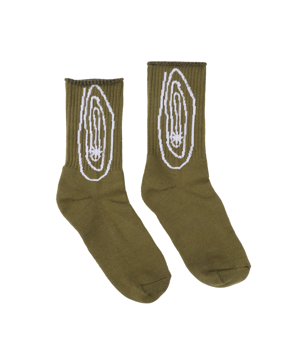 Shooting Star 2 - Olive Socks