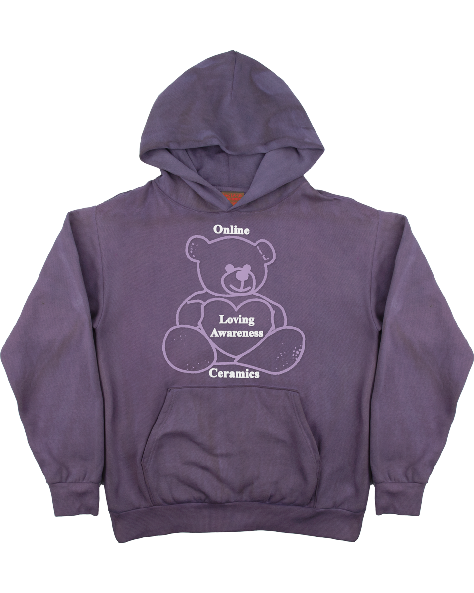Loving Awareness Bear - Hand Dip Dyed Hoodie