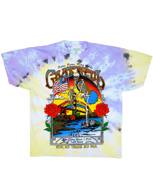 Grateful For 60 Years - Tie Dye Tee