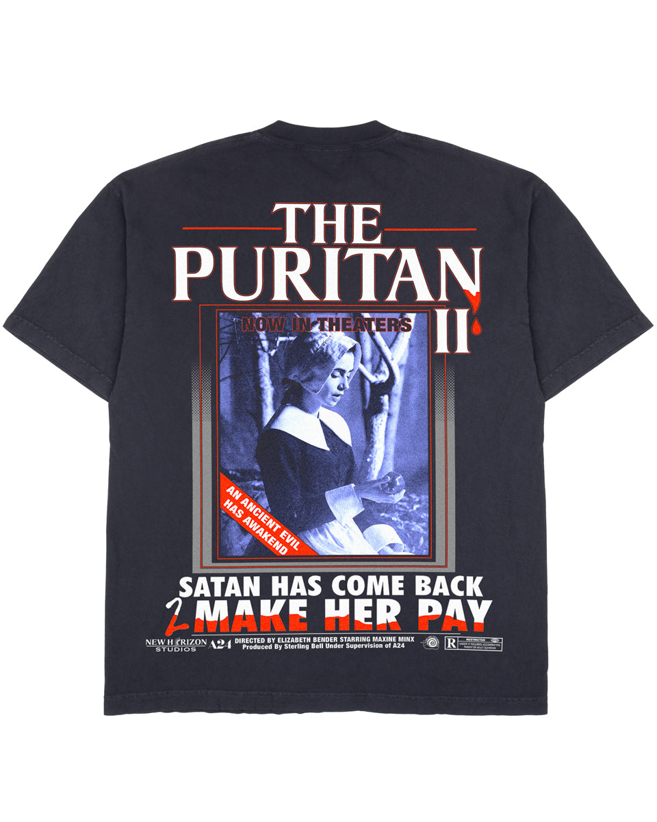 MaXXXine "The Puritan II" - Off Black Tee