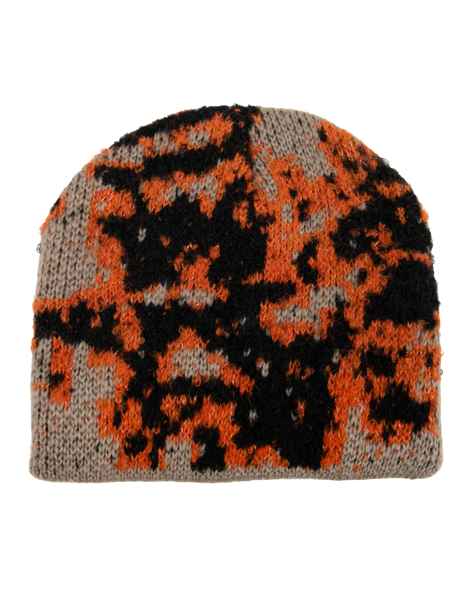Orange and Black Beanie