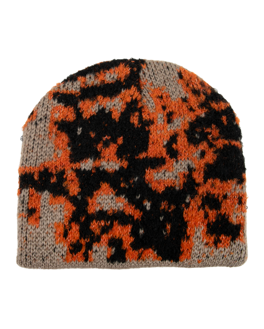 Orange and Black Beanie