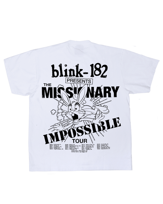 blink-182 "Missionary Impossible" - White Tee