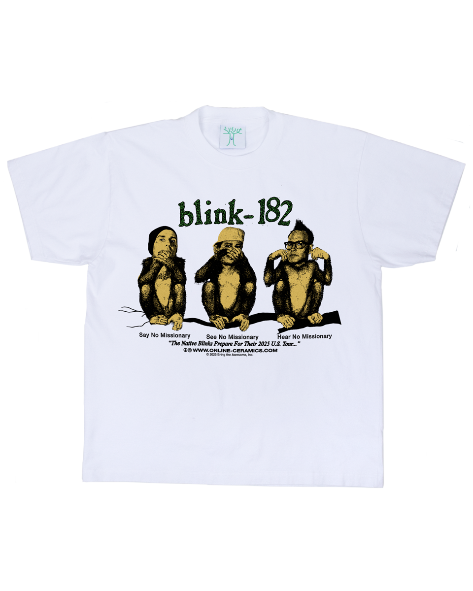 blink-182 "Missionary Impossible" - White Tee