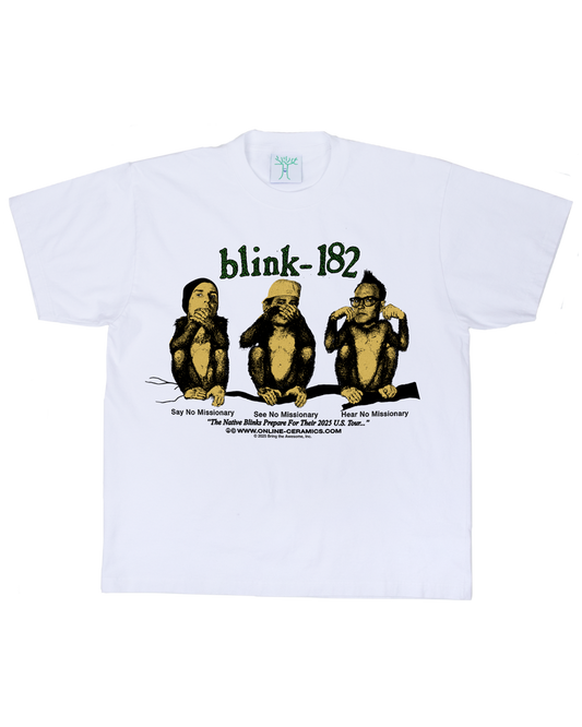 blink-182 "Missionary Impossible" - White Tee