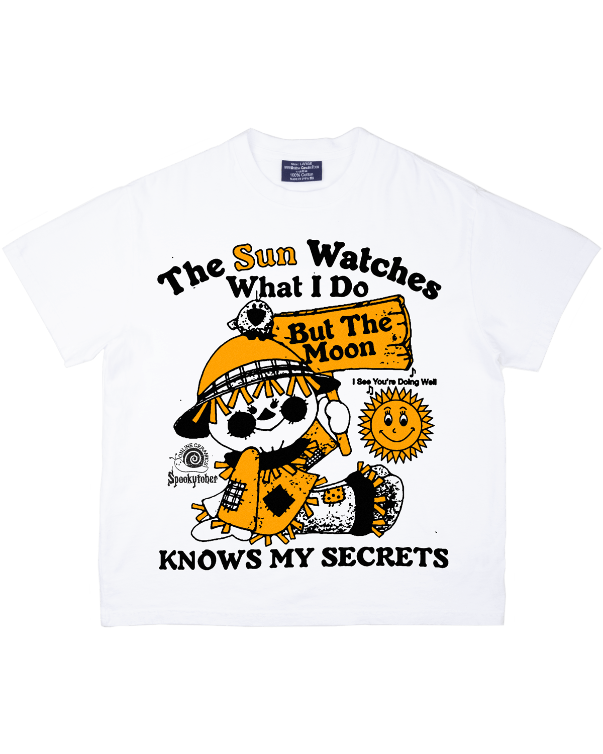 Little Scarecrow - From the Grave - White Tee